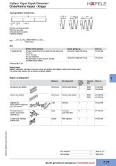 Hafele Ray Dolap Slıdo Fold 40/70 Bağlantı Seti