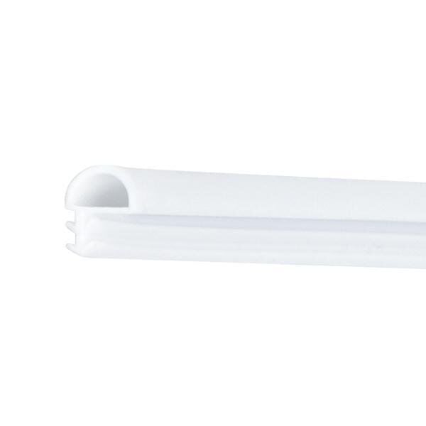 Hafele F01 Yandan Basan D Tipi Kapı Fitili 10mm, Mat Beyaz Renk