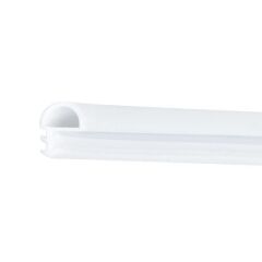 Hafele F01 Yandan Basan D Tipi Kapı Fitili 10mm, Mat Beyaz Renk