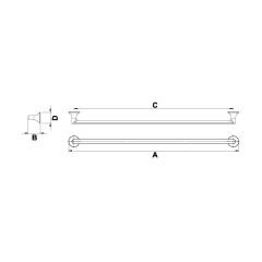 Hafele Mobilya Kulpu Stark 160mm Paslanmaz Çelik