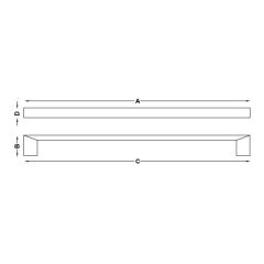 Hafele Slark 320mm Kulp, Parlak Altın Renk