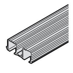 Hafele Slıdo F-Li21 İkili Üst Taşıyıcı Ray Alüminyum Ham 2500mm