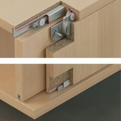 Hafele Slıdo F-Li21 Tekli Alt Kılavuz Ray Plastik 3500mm