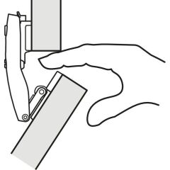 Hafele FREE FOLD Kanatlar Arası Orta Menteşe