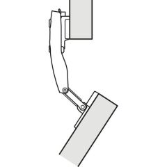 Hafele FREE FOLD Kanatlar Arası Orta Menteşe