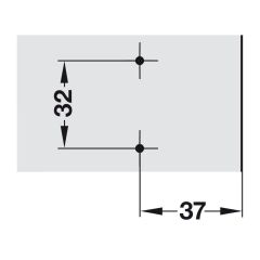 Hafele DUOMATIC 510 SM Menteşe Tabanı