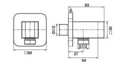 Hafele NEO S Askılı El Duşu Çıkış Ucu Mat Siyah