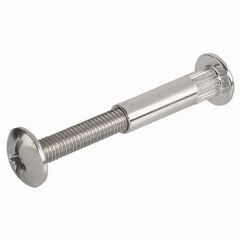 Hafele Montabent Bağlantı Vidası 32-42mm, Mat Nikel Renk (100 Adet)