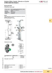 Hafele Symo İspanyolet Sağ Kilit 18/15mm, Nikel Renk