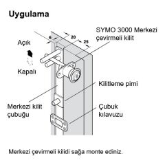 Hafele Symo Keson Kilidi 12/Ø18mm