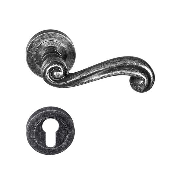 Hafele Kapı Kolu Seti Plaza Barelli Antik Gümüş