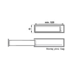Hafele Bonus Şişelik 150mm Gümüş Gri Renk