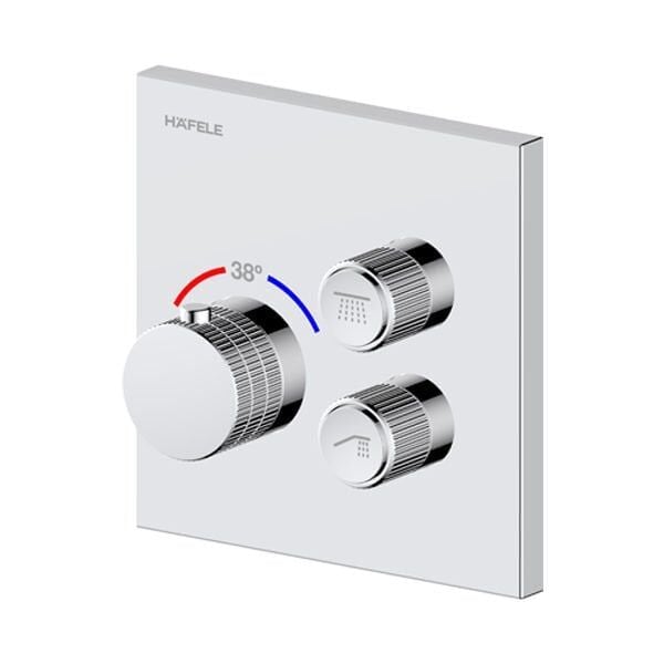 Hafele MASTERMIX 2F Termostatik Ankastre Banyo Bataryası İki Fonksiyonlu Parlak Krom