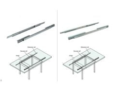 Hafele Açılır Kapanır Masa Rayı 750/540mm