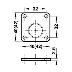 Hafele Plastik Ara Parça (10 Adet), Açık Gri Renk