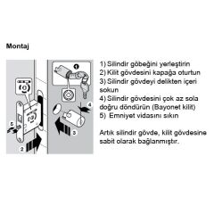 Hafele Symo Gömme Kanca Dilli Sağ Kilit 22mm