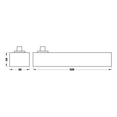 Hafele TS 550 F Kapı Kapatıcı Sol 1400mm Gümüş Renk