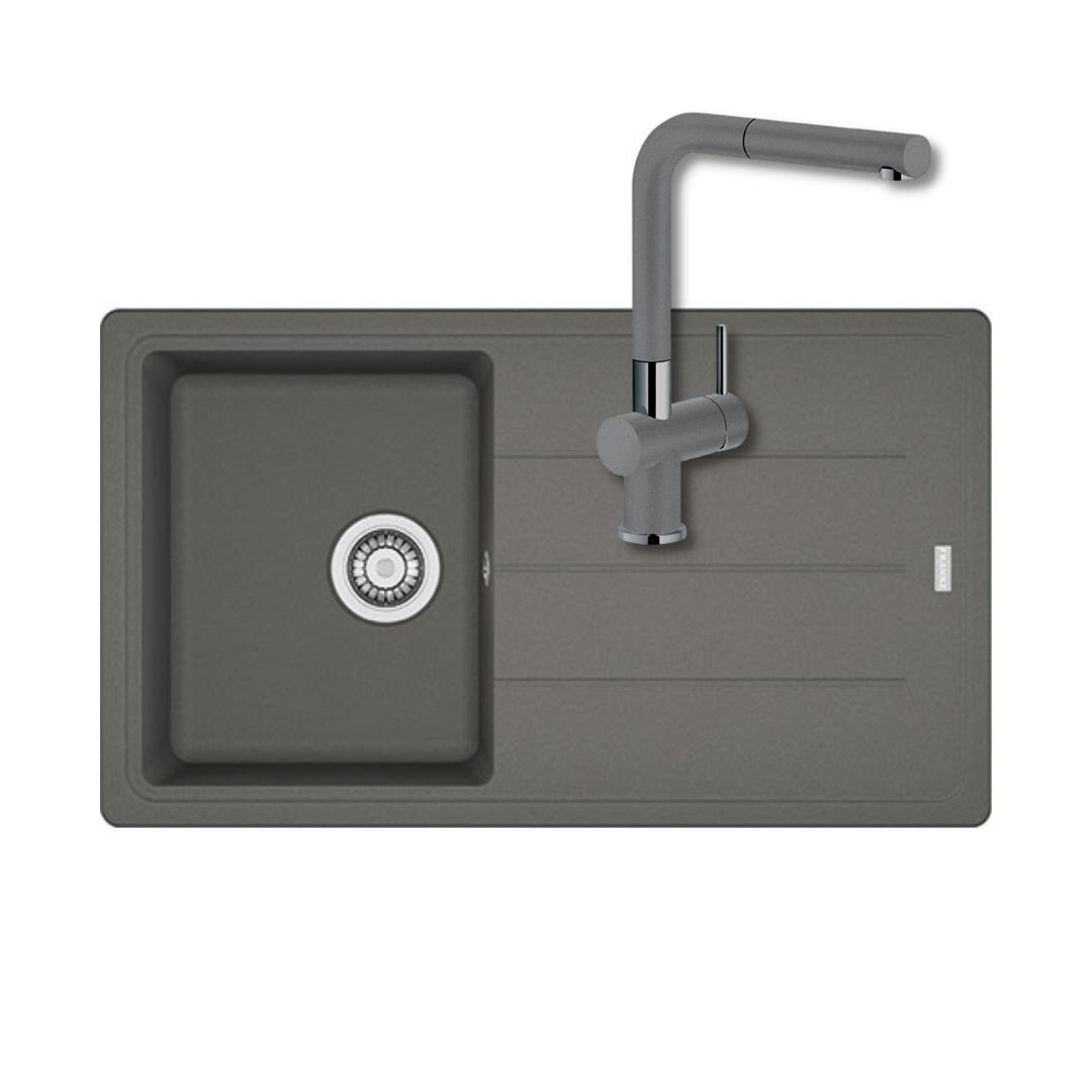 Franke Granit Eviye ve Batarya Kampanyası BFG 611-86 Stone Grey