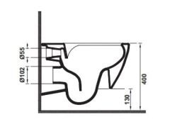 Hafele SOLIS WALL R52 Asma Klozet Parlak Beyaz