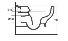 Hafele ATLAS WALL R55 Asma Klozet Parlak Beyaz