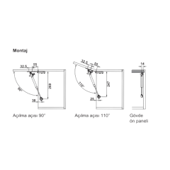 Hafele Runa Plus Gazlı Piston Frenli 80N Antrasit