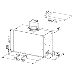 Franke Box Flush Evo Fbfe BK Matt A52 Matte White Aspiratör