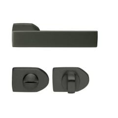Hafele Kapı Kolu Seti Patty WC Antrasit