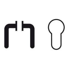 Hafele Barelli Kare Kapı Kolu Rozet, Antik Bronz Renk