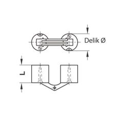 Hafele ZYSA Gizli menteşe pirinç mat 24-32mm
