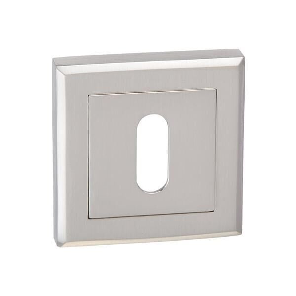 Hafele Kare Oda Kapı Kolu Rozeti 53mm, Mat Paslanmaz Çelik Renk