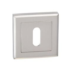 Hafele Kare Oda Kapı Kolu Rozeti 53mm, Mat Paslanmaz Çelik Renk