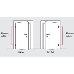 Hafele Yaprak menteşe siyah mat 201 100mm sol