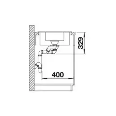 Blanco Granit Eviye Sona 6 S Tezgah Üstü 1,5 Göz Damlalıklı Volkan Gri