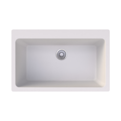 Vantole Granit Eviye 810x510mm Tek Gözlü Beyaz