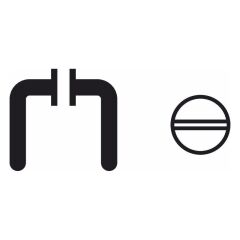 Hafele Kapı Kolu Seti Mini İstanbul WC Mat Siyah