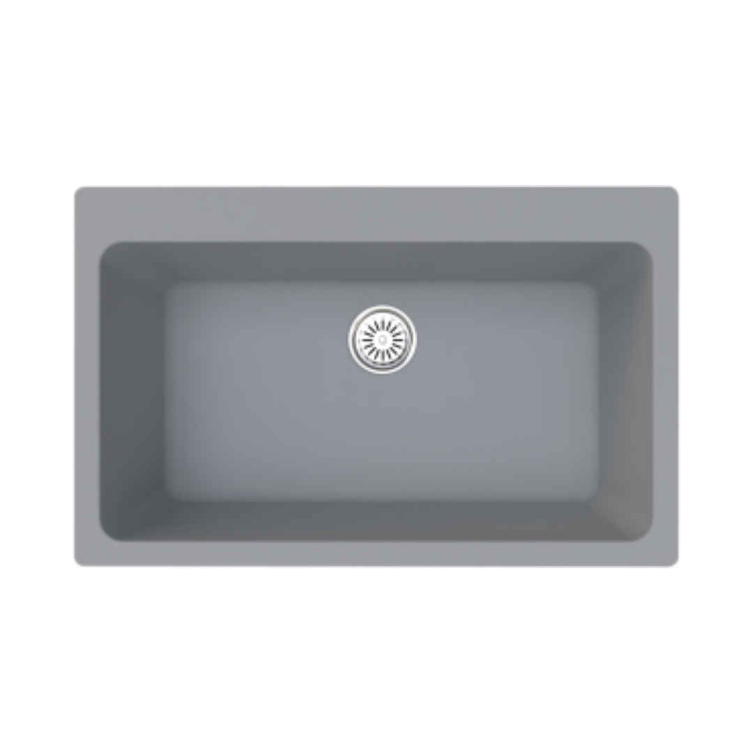 Vantole Granit Eviye 810x510mm Tek Gözlü Gri