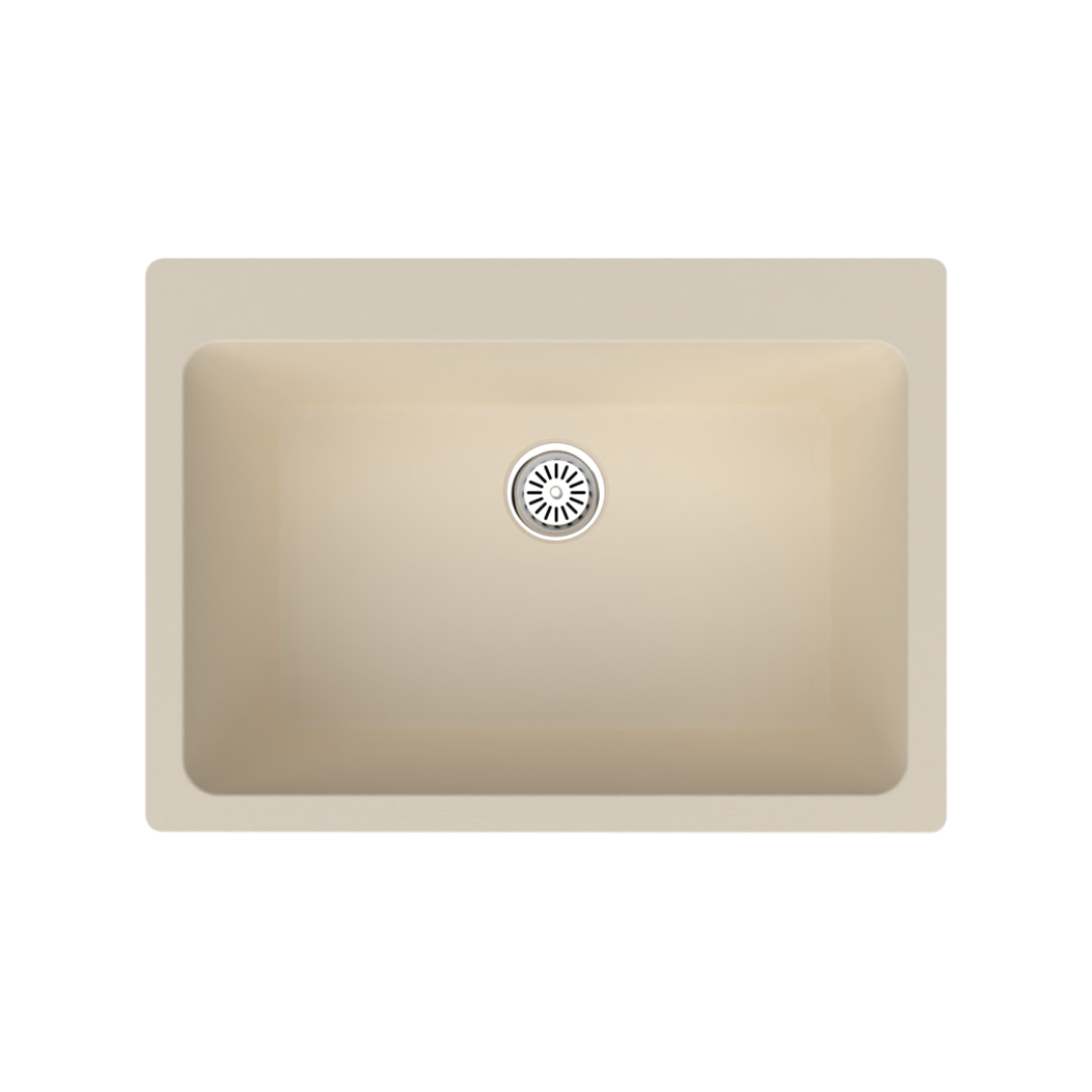 Vantole Granit Eviye 710x510mm Tek Gözlü Bej