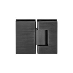 Hafele Duş Menteşesi Cam-Cam 180 Derece Grafit Siyah Renk