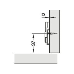 Hafele M310 Menteşe Tabanı
