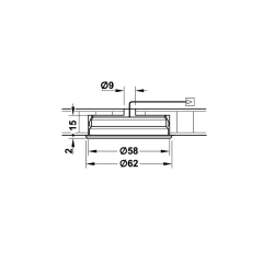 Hafele LED4016 350mA 2W soğ.bey.nikel mat