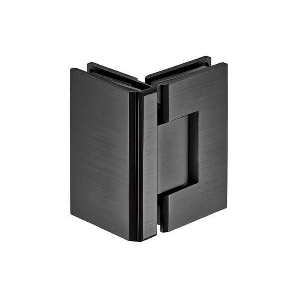 Hafele Duş Menteşesi Cam-Cam 90 Derece Grafit Siyah Renk