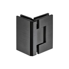 Hafele Duş Menteşesi Cam-Cam 90 Derece Grafit Siyah Renk