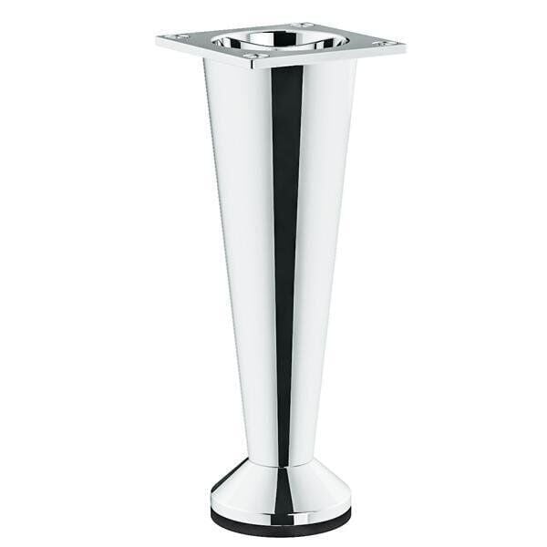 Hafele Helen Konik Mobilya Ayağı 100mm, Parlak Krom Renk