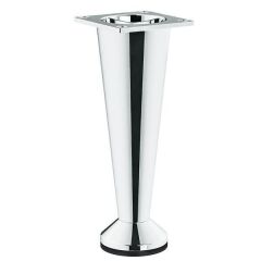 Hafele Helen Konik Mobilya Ayağı 100mm, Parlak Krom Renk