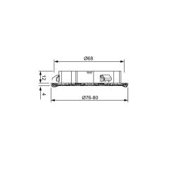 Hafele Acanthus Spot 12V,3000K,Oryantal Gümüş