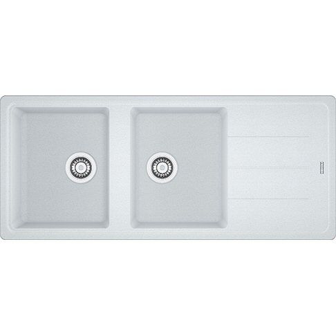 Franke Granit Eviye 2 Gözlü Damlalıklı BFG 621 Bianco