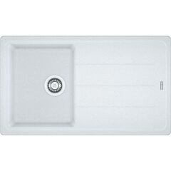 Franke Granit Eviye Tek Gözlü Damlalıklı Basis BFG 611-86 Bianco