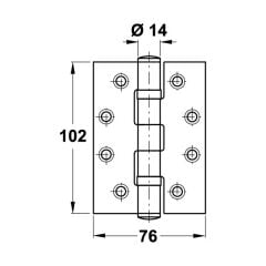 Hafele Yaprak ment. F pas.çel.201 mat 102x76x3m