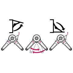 Hafele Duo Forte Makas Alüminyum Çerçeve Sac Nikel 37mm