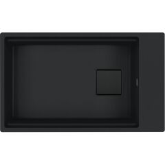 Franke Fragranit Evye Kubus Kng 110-62 Matt Black Tek Gözlü